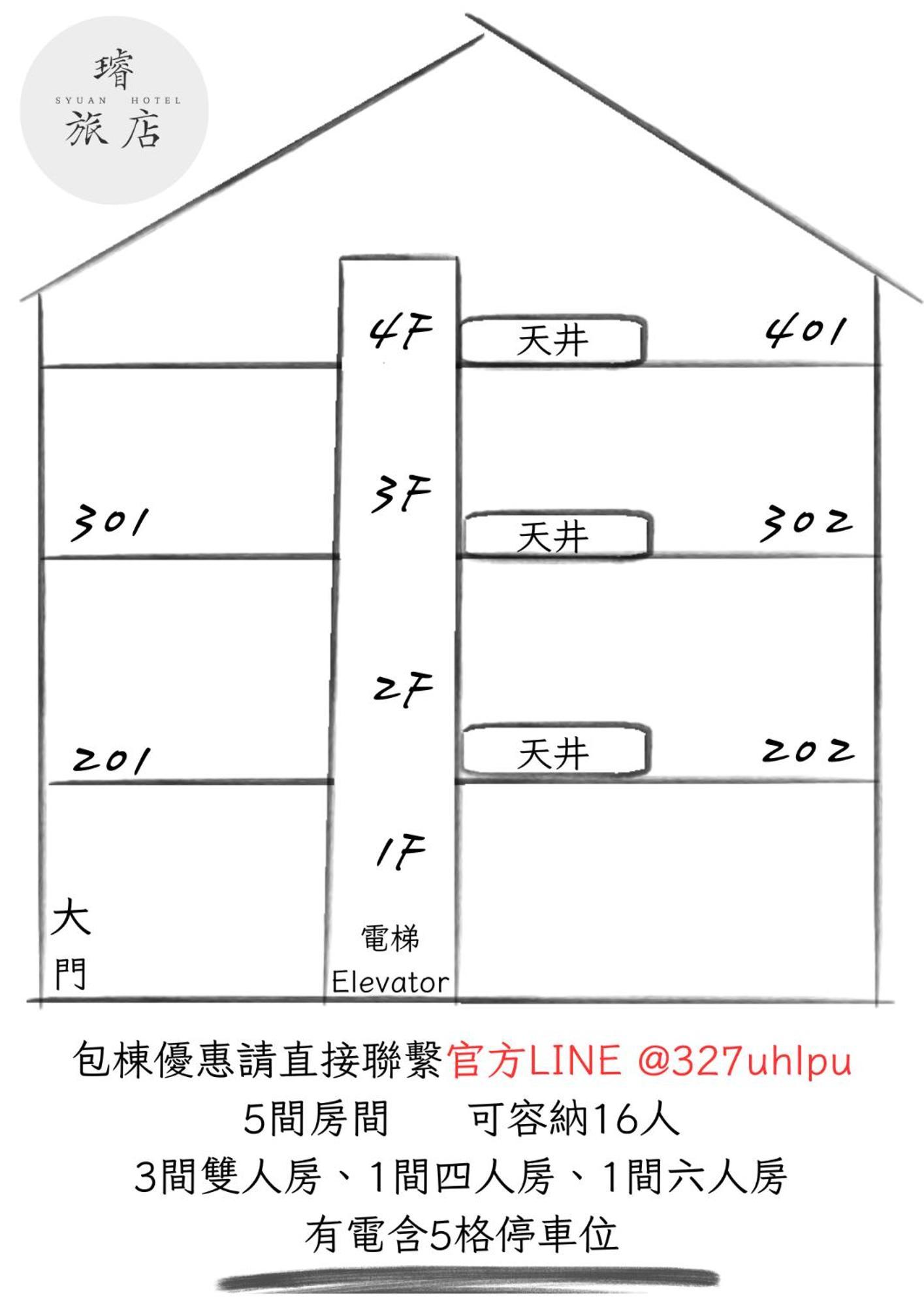 璿 旅 Syuan Hotel Tainan Eksteriør billede